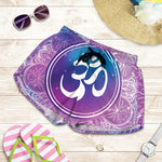 Spiritual Om Mandala Print Women's Shorts
