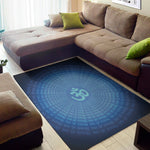 Spiritual Om Sign Print Area Rug