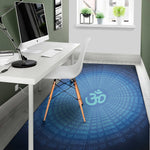 Spiritual Om Sign Print Area Rug