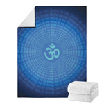 Spiritual Om Sign Print Blanket