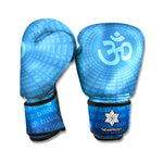 Spiritual Om Sign Print Boxing Gloves