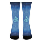 Spiritual Om Sign Print Crew Socks