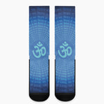 Spiritual Om Sign Print Crew Socks