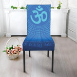 Spiritual Om Sign Print Dining Chair Slipcover