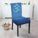 Spiritual Om Sign Print Dining Chair Slipcover