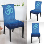 Spiritual Om Sign Print Dining Chair Slipcover