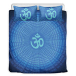 Spiritual Om Sign Print Duvet Cover Bedding Set