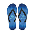 Spiritual Om Sign Print Flip Flops