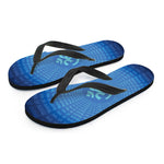 Spiritual Om Sign Print Flip Flops