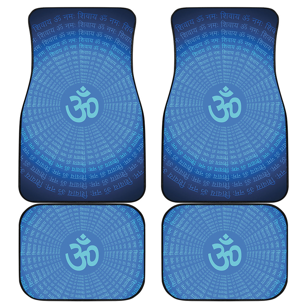 Spiritual Om Sign Print Front and Back Car Floor Mats