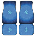 Spiritual Om Sign Print Front and Back Car Floor Mats