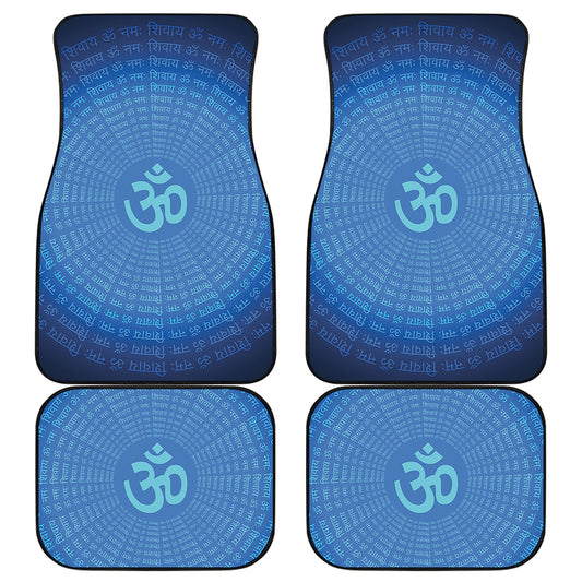 Spiritual Om Sign Print Front and Back Car Floor Mats