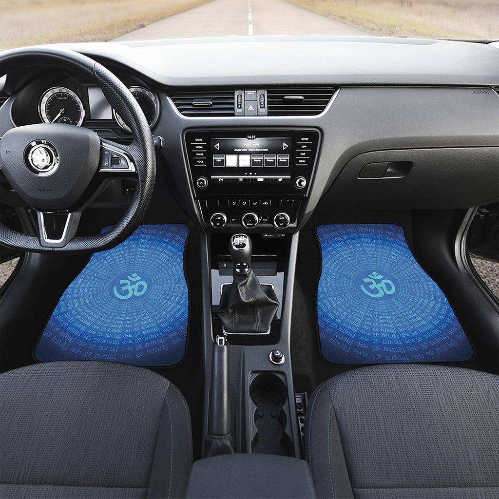 Spiritual Om Sign Print Front and Back Car Floor Mats