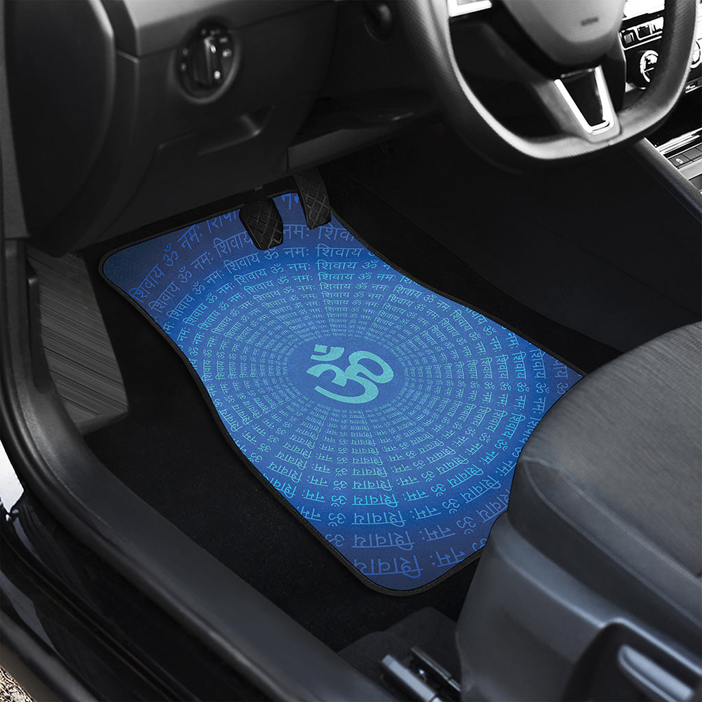 Spiritual Om Sign Print Front and Back Car Floor Mats