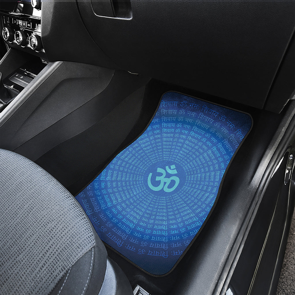 Spiritual Om Sign Print Front and Back Car Floor Mats