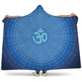 Spiritual Om Sign Print Hooded Blanket