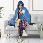 Spiritual Om Sign Print Hooded Blanket