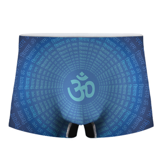 Spiritual Om Sign Print Men's Boxer Briefs