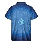 Spiritual Om Sign Print Men's Short Sleeve Shirt