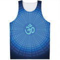 Spiritual Om Sign Print Men's Tank Top