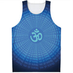 Spiritual Om Sign Print Men's Tank Top