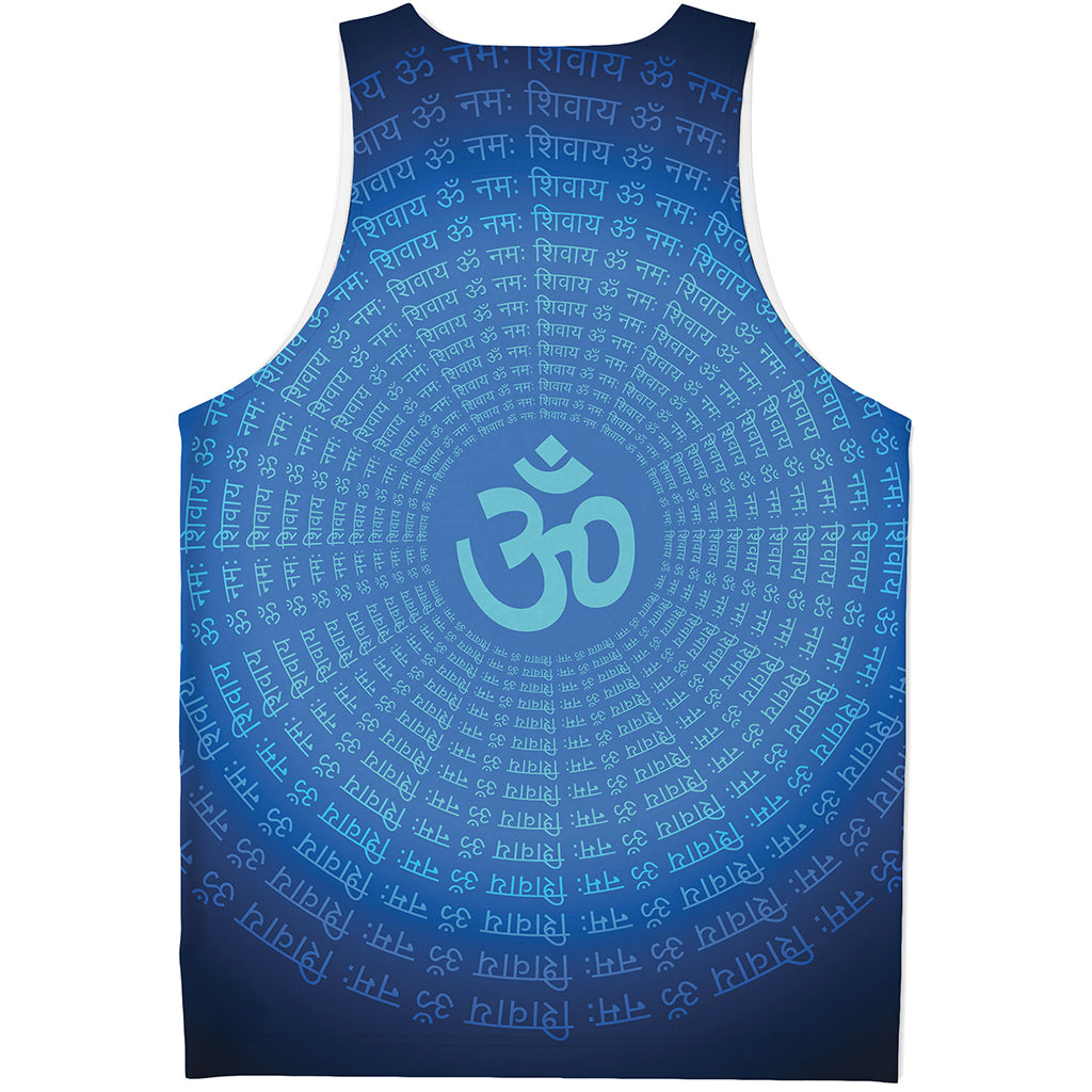 Spiritual Om Sign Print Men's Tank Top