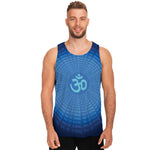 Spiritual Om Sign Print Men's Tank Top