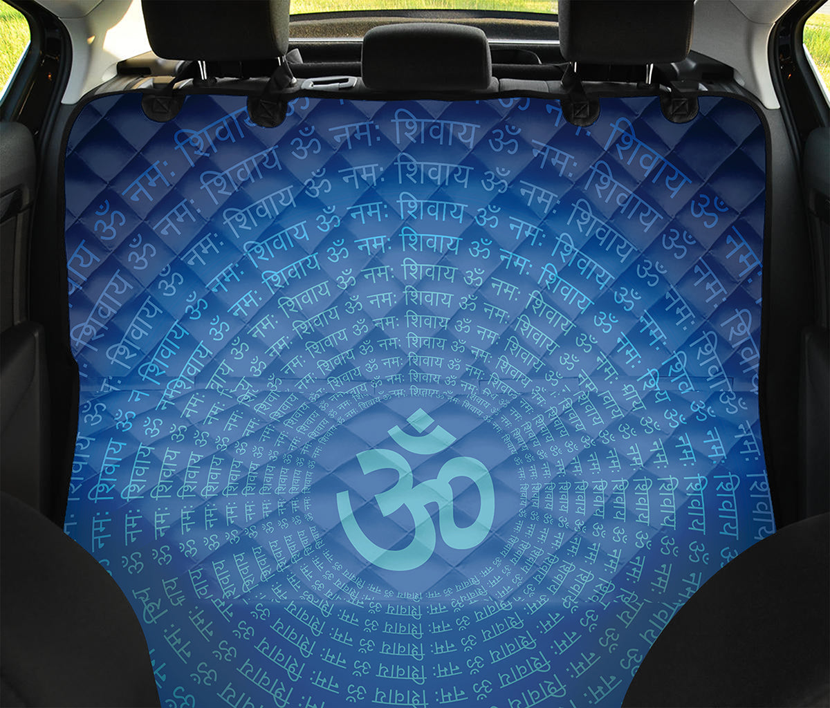 Spiritual Om Sign Print Pet Car Back Seat Cover