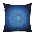 Spiritual Om Sign Print Pillow Cover
