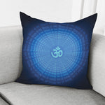 Spiritual Om Sign Print Pillow Cover