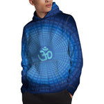 Spiritual Om Sign Print Pullover Hoodie