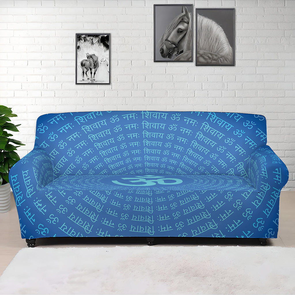 Spiritual Om Sign Print Sofa Cover