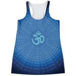 Spiritual Om Sign Print Women's Racerback Tank Top