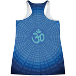 Spiritual Om Sign Print Women's Racerback Tank Top