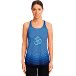 Spiritual Om Sign Print Women's Racerback Tank Top
