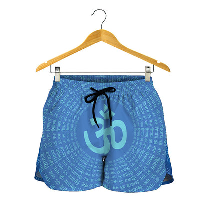 Spiritual Om Sign Print Women's Shorts