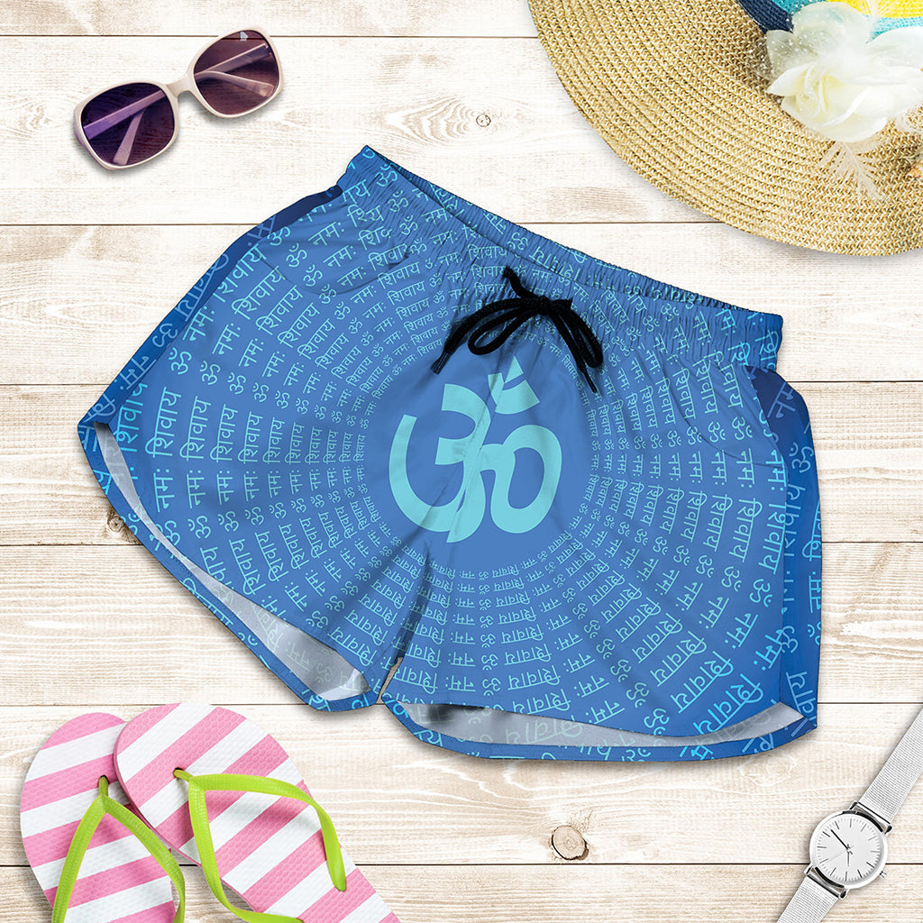 Spiritual Om Sign Print Women's Shorts