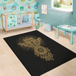 Spiritual Owl With Dreamcatcher Print Area Rug