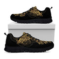Spiritual Owl With Dreamcatcher Print Black Running Shoes