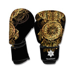Spiritual Owl With Dreamcatcher Print Boxing Gloves