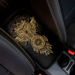Spiritual Owl With Dreamcatcher Print Car Center Console Cover