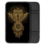 Spiritual Owl With Dreamcatcher Print Car Center Console Cover