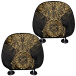 Spiritual Owl With Dreamcatcher Print Car Headrest Covers