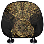 Spiritual Owl With Dreamcatcher Print Car Headrest Covers