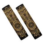 Spiritual Owl With Dreamcatcher Print Car Seat Belt Covers