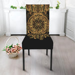 Spiritual Owl With Dreamcatcher Print Dining Chair Slipcover