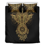 Spiritual Owl With Dreamcatcher Print Duvet Cover Bedding Set