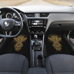 Spiritual Owl With Dreamcatcher Print Front and Back Car Floor Mats