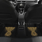 Spiritual Owl With Dreamcatcher Print Front and Back Car Floor Mats