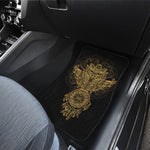 Spiritual Owl With Dreamcatcher Print Front and Back Car Floor Mats